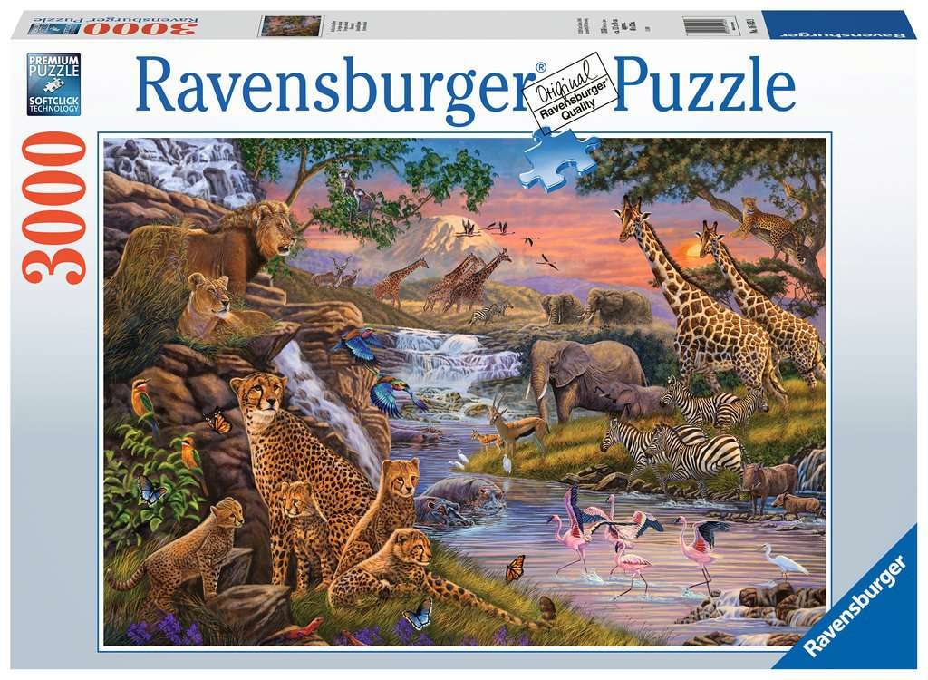 weefgetouw astronomie Ligatie Ravensburger - Legpuzzel - Dierenrijk - 3000 stukjes - Legpuzzels 2001-5000  stukjes - Puzzelwereld.eu