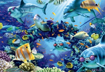 Puzzelwereld-Legpuzzel-Educa-Zonovergoten Zee-500 stukjes-14113 P