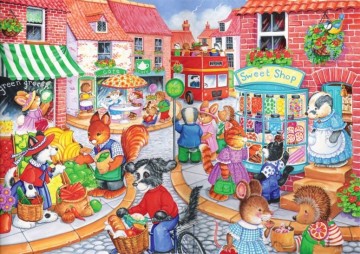 Puzzelwereld legpuzzel the house of puzzles 1837 In the Town 80 stukjes P