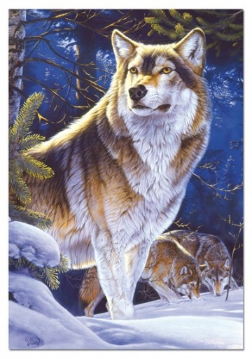 Puzzelwereld-Legpuzzel-Educa-Wolf Op Wacht-500 stukjes-15151