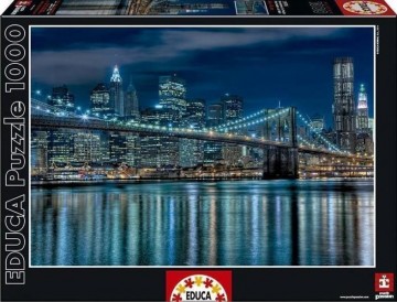 Puzzelwereld-Legpuzzel-Educa-Manhattan Bij Nacht-1000 stukjes-15978 F
