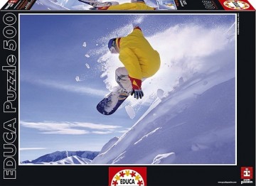 Puzzelwereld-Legpuzzel-Educa-Snowboard-500 stukjes-16273 F