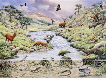 Puzzelwereld legpuzzel the house of puzzles 1523 Mountain Stream 1000 stukjes P