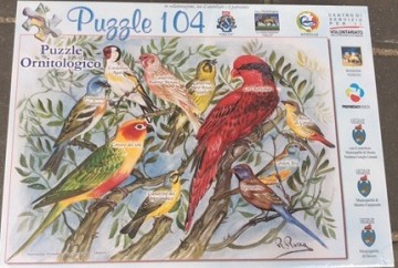 puzzelwereld legpuzzel clementoni 30976 ornitologie 104 stukjes F