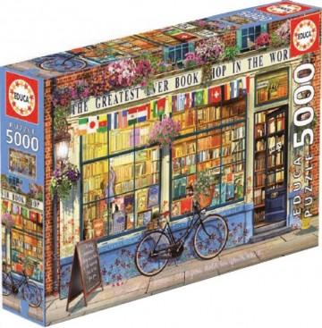 Puzzelwereld-Legpuzzel-Educa-The Greatest Bookshop in the World-5000 stukjes-18583 L