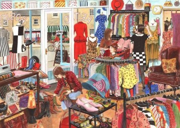 Puzzelwereld legpuzzel the house of puzzles 3671 Retro Rosie's 1000 stukjes P