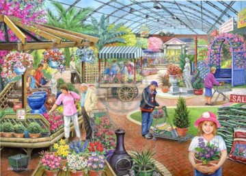 puzzelwereld legpuzzels the house of puzzles 1677 at the garden centre 1000 stukjes P