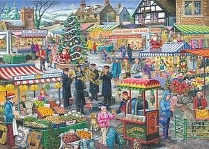 puzzelwereld legpuzzel the house of puzzles 2971 festive market 1000 stukjes P