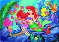 Puzzelwereld legpuzzel jumbo 02139-3 kleine zeemeermin plat