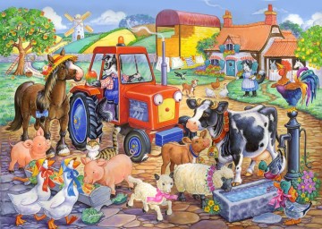 Puzzelwereld legpuzzel the house of puzzles 1806 Farm Friends 80 stukjes P