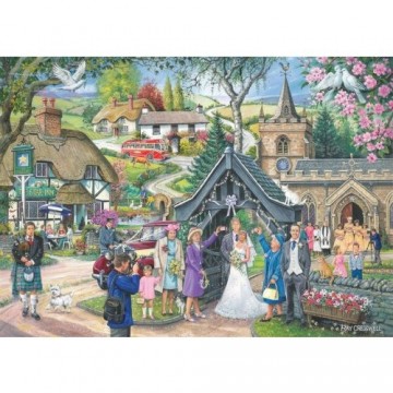 puzzelwereld legpuzzel the house of puzzles 2834 wedding day 1000 stukjes P