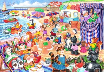 Puzzelwereld legpuzzel the house of puzzles 1790 At the Seaside 80 stukjes P