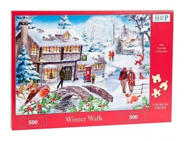 Puzzelwereld legpuzzel the house of puzzles 3794 Winter Walk 500 stukjes L