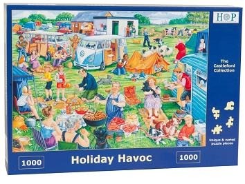 puzzelwereld legpuzzel the house of puzzles 4029 holiday havoc 1000 stukjes L