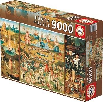 Puzzelwereld-Legpuzzel-Educa-De Tuin der Lusten (Grote Puzzel)-9000 stukjes-14831 R