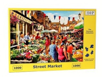 puzzelwereld legpuzzel the house of puzzles 4265 street market 1000 stukjes L