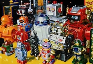 Puzzelwereld-Legpuzzel-Educa-Robots-1000 stukjes-15979 P
