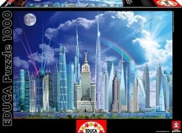 Puzzelwereld-Legpuzzel-Educa-Grote Gebouwen-1000 stukjes-16287 F