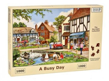 Puzzelwereld legpuzzel the house of puzzles 4609 A Busy Day 1000 stukjes L