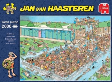 Puzzelwereld-Legpuzzel-Jumbo-Jan van Haasteren- Bomvol Bad-2000 stukjes-20040 P2