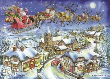 Puzzelwereld legpuzzel the house of puzzles 4487 Christmas Eve 1000 stukjes P