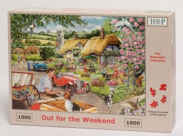 puzzelwereld legpuzzel the house of puzzles 5019 out for the weekend 1000 stukjes R