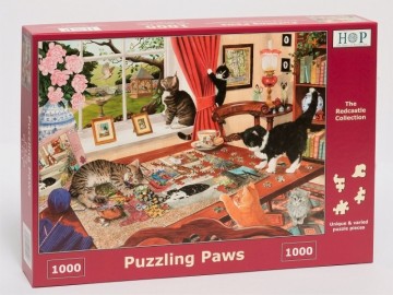 Puzzelwereld legpuzzel the house of puzzles 5026 Puzzling Paws 1000 stukjes L