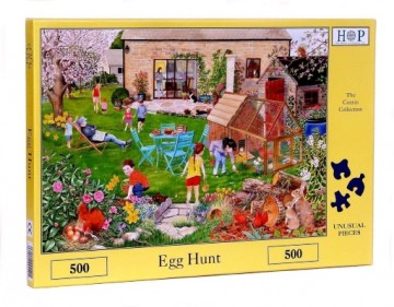 Puzzelwereld legpuzzel the house of puzzles 4401 Egg Hunt 500 stukjes L