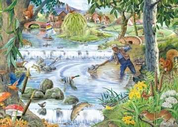 puzzelwereld legpuzzel the house of puzzles 5156 Sparkling Waters 250 XL stukjes P