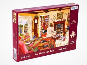 Puzzelwereld legpuzzel the house of puzzles 5330 In Time For Tea 500 stukjes XL L