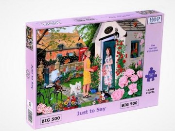 Puzzelwereld legpuzzel the house of puzzles 5347 Just to Say 500 stukjes XL L