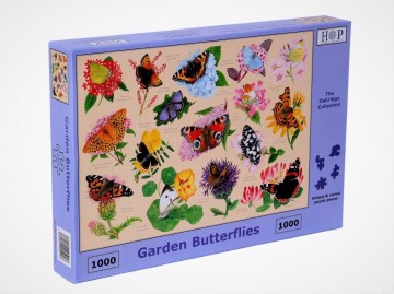Puzzelwereld legpuzzel the house of puzzles 5217 Garden Butterflies 1000 stukjes P