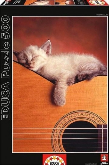 Puzzelwereld-Legpuzzel-Educa-Mijn Gitaar-500 stukjes-15510 F