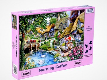 Puzzelwereld legpuzzel the house of puzzles 5231 Morning Coffee 1000 stukjes L