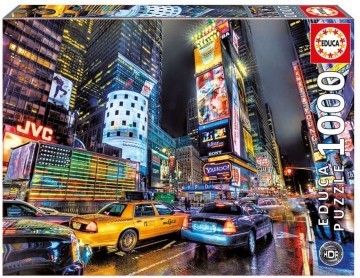 Puzzelwereld-Legpuzzel-Educa-Times Square, New York-1000 stukjes-15525 F