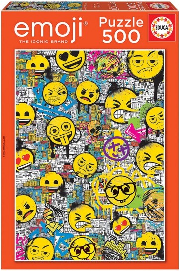 Puzzelwereld-Legpuzzel-Educa-Emoji-500 stukjes-18485 F