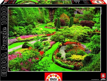 Puzzelwereld-Legpuzzel-Educa-Butchart Tuinen-1000 stukjes-15523 F