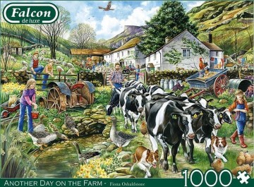 Puzzelwereld legpuzzel falcon de luxe 11283 Another day on the farm 1000 stukjes F