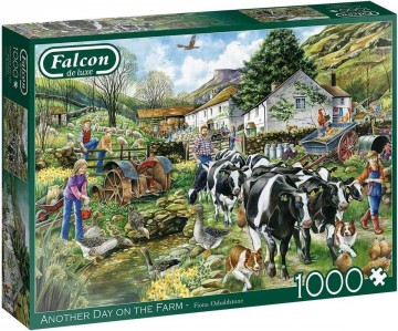 Puzzelwereld legpuzzel falcon de luxe 11283 Another day on the farm 1000 stukjes L