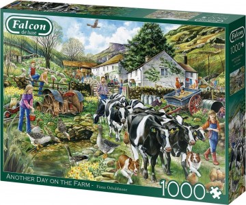 Puzzelwereld legpuzzel falcon de luxe 11283 Another day on the farm 1000 stukjes R