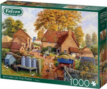 Puzzelwereld legpuzzel falcon de luxe 11274 Autumn on the Farm 1000 stukjes R