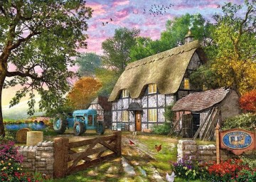 Puzzelwereld legpuzzel falcon de luxe 11278 The Farmers Cottage 1000 stukjes P