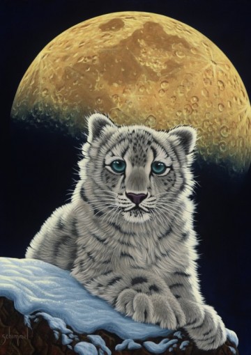 Puzzelwereld-Legpuzzel-Grafika-Moon Leopard-1000 stukjes-F00412 P