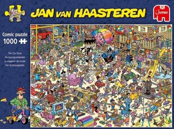 Puzzelwereld  jan van haasteren de speelgoedwinkel puzzel   1000 stukjes front