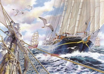 Puzzelwereld legpuzzel the house of puzzles 3923 Steady As She Goes 500 stukjes XL P