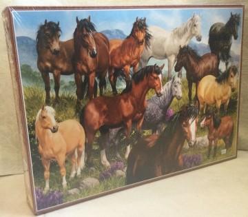 Puzzelwereld legpuzzel colofoon 1058 british native ponies 1000 stukjes L