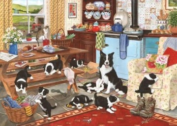 Puzzelwereld legpuzzel the house of puzzles 5521 Collie Wobbles 1000 stukjes P