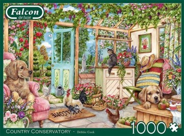Puzzelwereld legpuzzel falcon de luxe 11314 Country Conservatory 1000 stukjes F