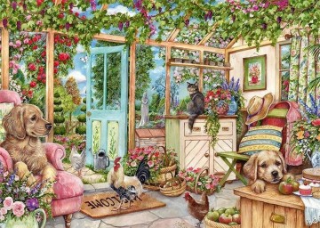 Puzzelwereld legpuzzel falcon de luxe 11314 Country Conservatory 1000 stukjes P