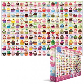 Puzzelwereld legpuzzel eurographics 0629  cupcakes collectie 2000 stukjes LP